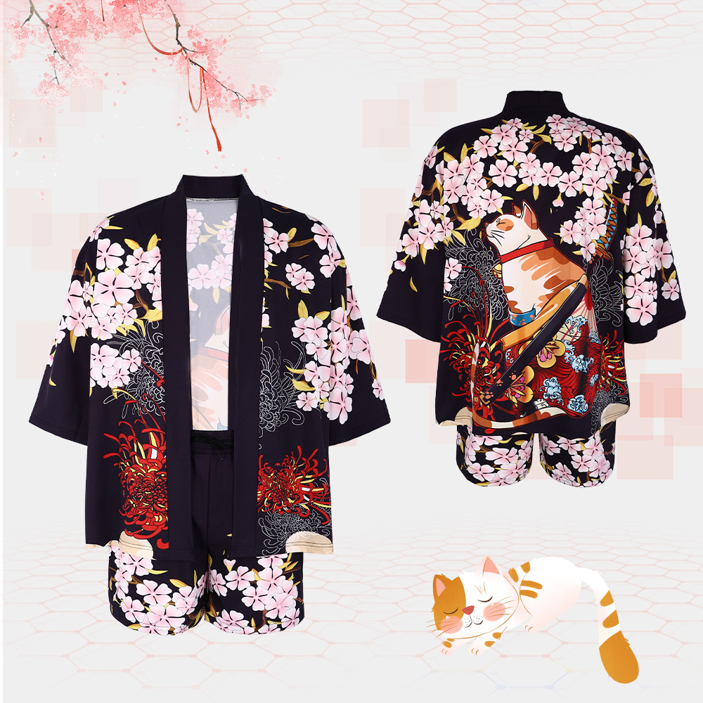 Haori Japanese Jacket - Kimono japonais pour chat, cardigan haori,
