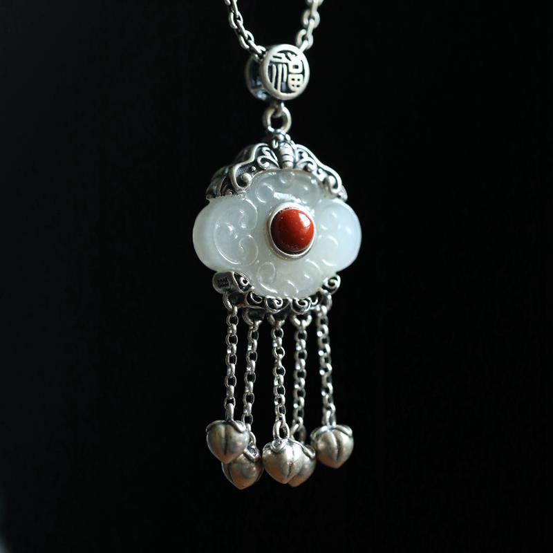 Ethnic Fashion For Ladies - Collier de clavicule en jade hétian