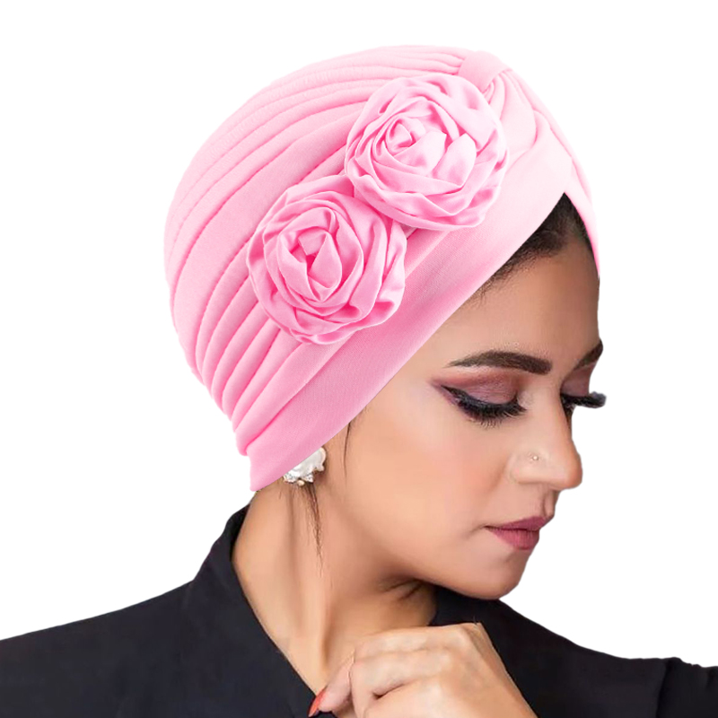 Ethnic Fashion For Ladies - Mode musulmane fleur Hijab Turban ethnique