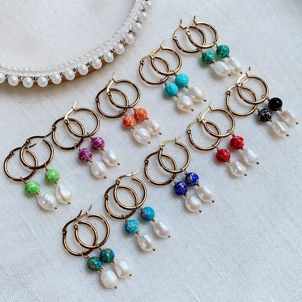 Boucles d'oreilles en perles b - Aura Ethnic Fashion avis et prix