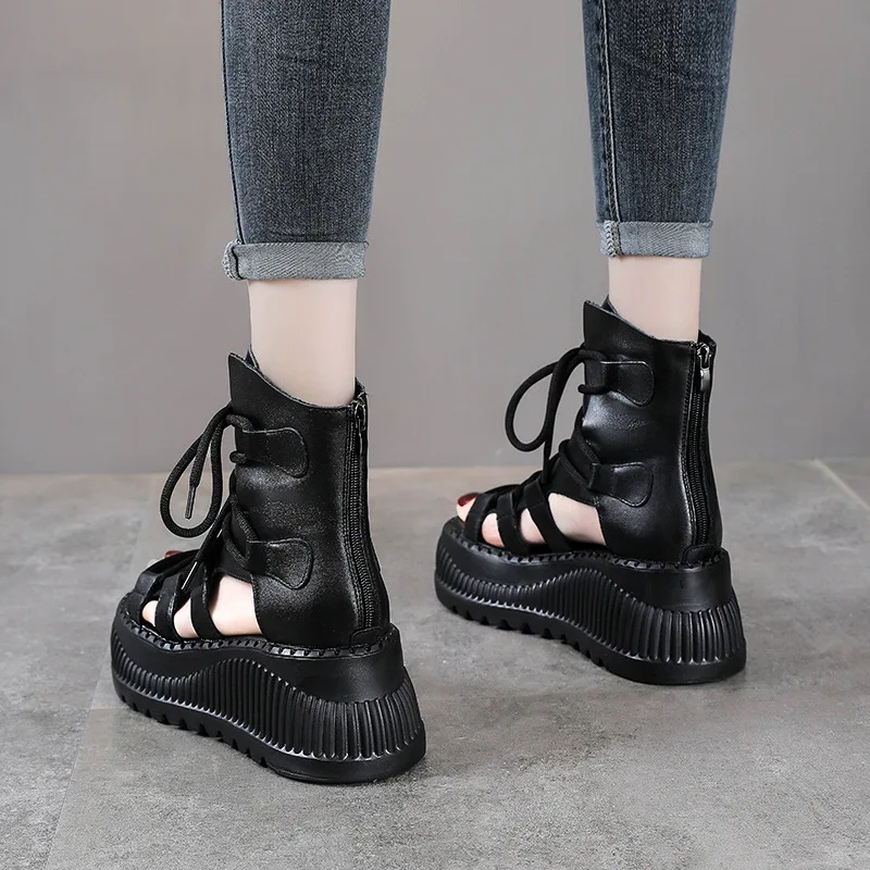 Bottines ethniques en cuir vér - Ethnic Fashion For Ladies avis et prix