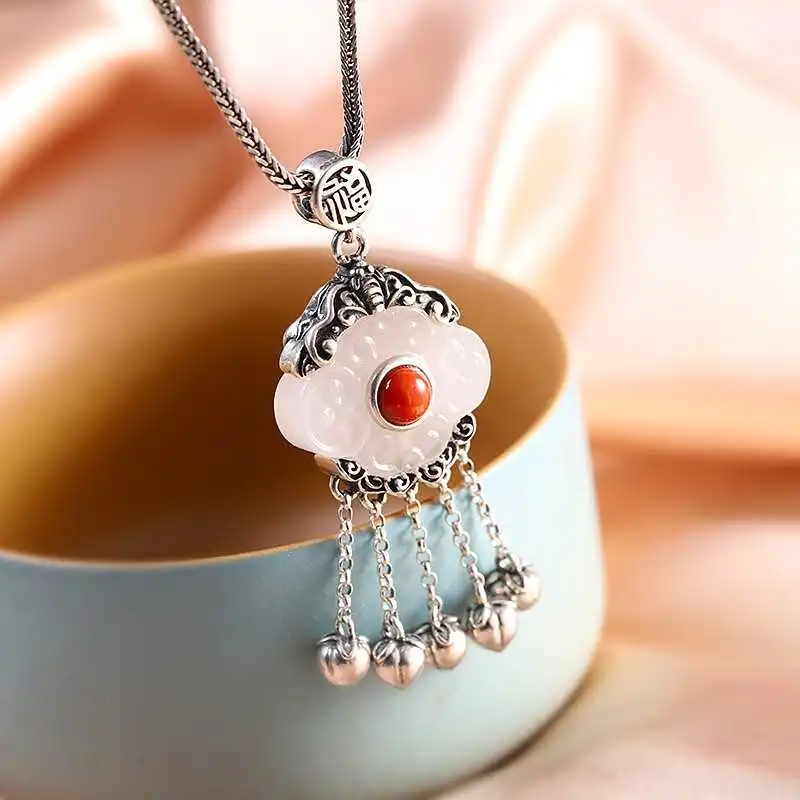 Collier de clavicule en jade h - Ethnic Fashion For Ladies avis et prix