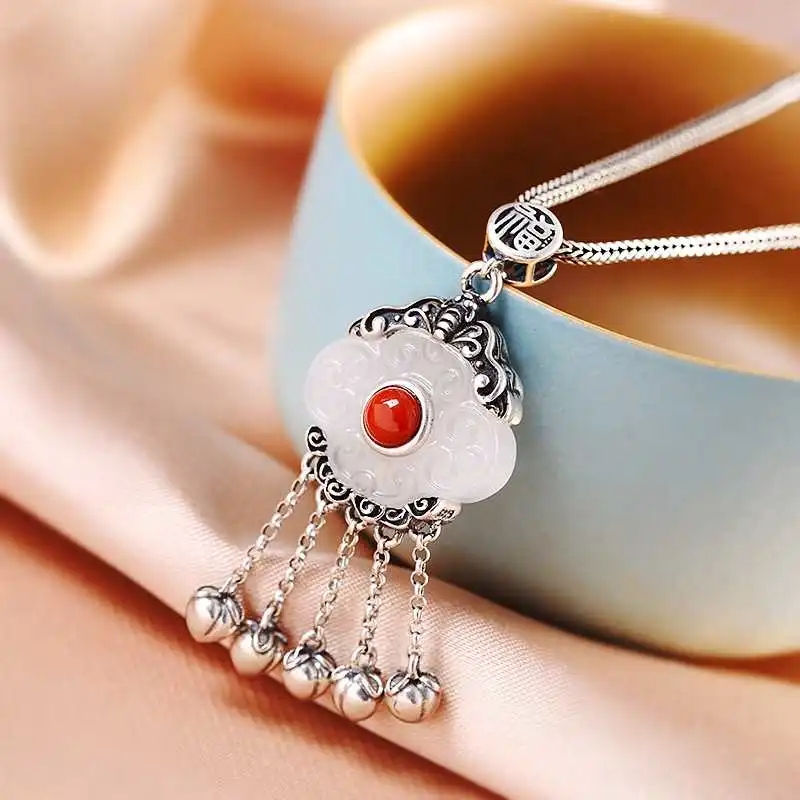 Collier de clavicule en jade h - Ethnic Fashion For Ladies avis et prix