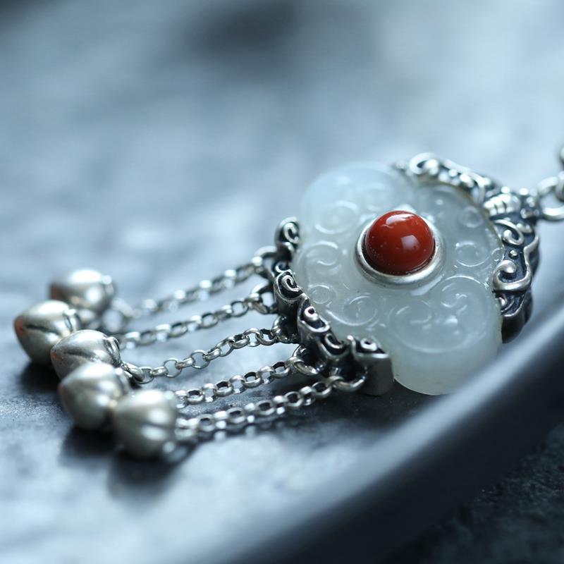 Collier de clavicule en jade h - Ethnic Fashion For Ladies avis et prix