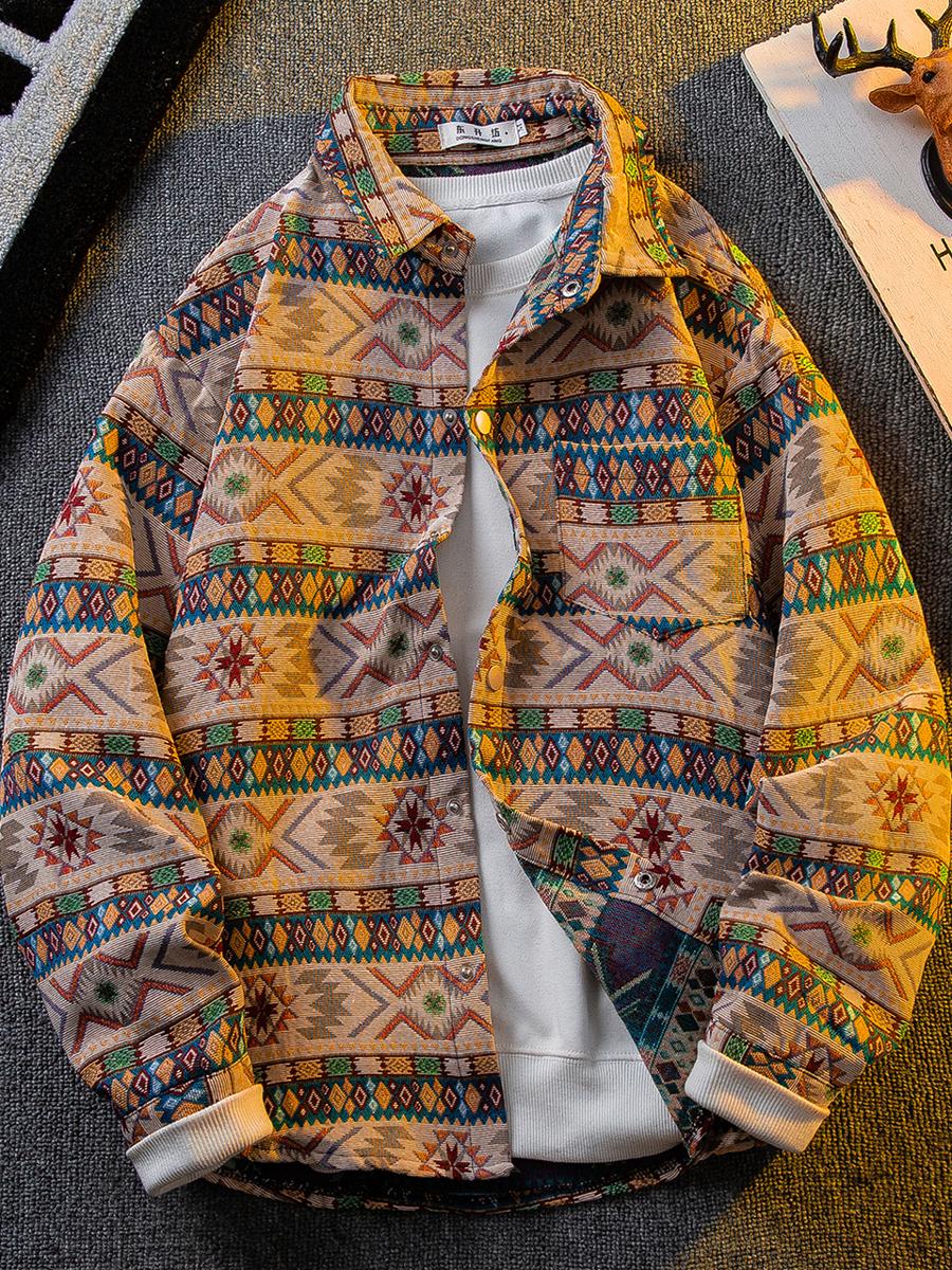 Chemise tissée ethnique japona - Haori Japanese Jacket avis et prix