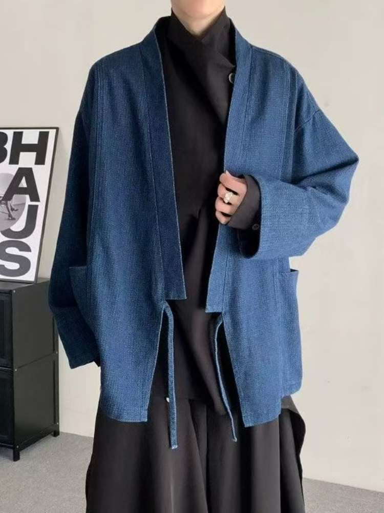 Manteau en jean Vintage de Sty - Haori Japanese Jacket avis et prix