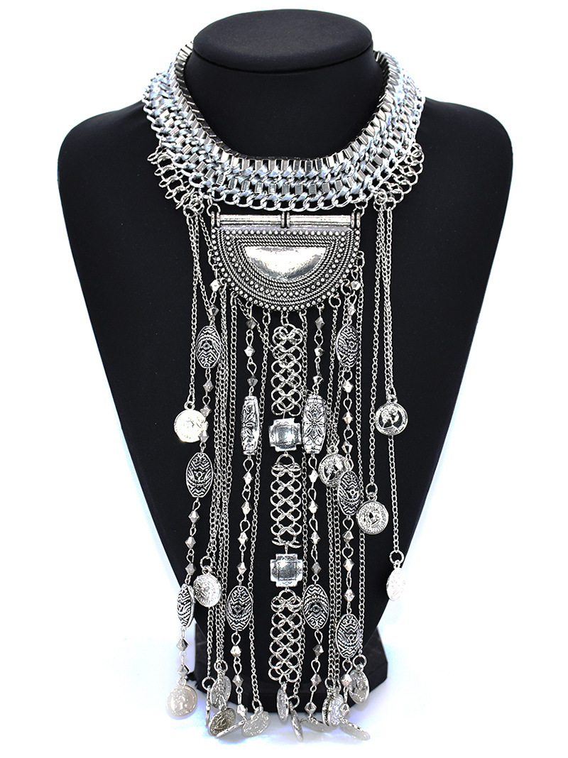 Collier de déclaration à pampi - Ethnic Fashion Co In avis et prix
